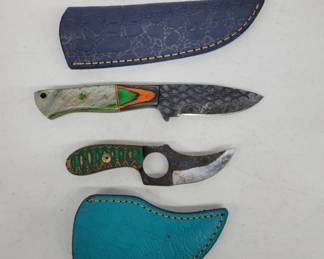 	Knives With Sheaths, Decorative Handles