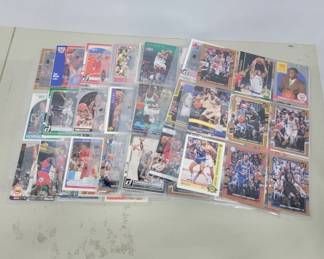 	Basketball Trading Cards in Sleeves
