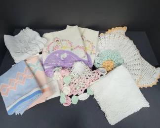 	Linens and Crochet Table Coverings