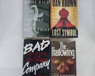 	Four Hardcover Novels