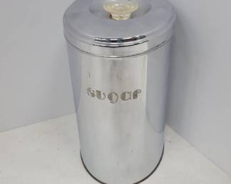	Chrome Sugar Canister with Acrylic Handle