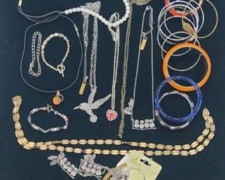 	Jewelry Lot with Necklaces and Bangles