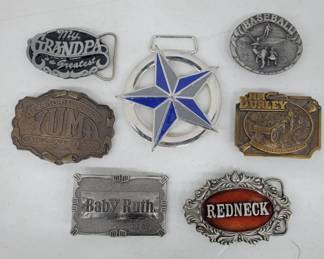 	Belt Buckles With Various Designs