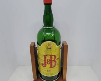 	J&B Scotch Whisky Glass Display Bottle 20´´
