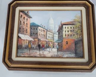 	Oil Painting by Hemi Rogers of Street Scene