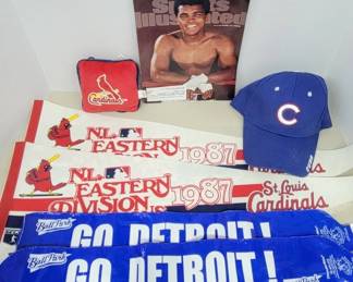 	Cardinals Cubs Tigers Ali Sports Memorabilia 