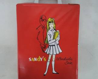 Sandys Red Vinyl Record Case