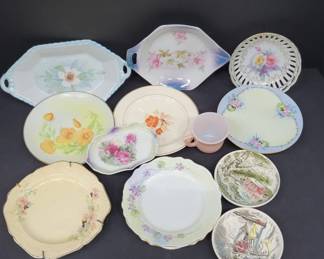 	Decorative Porcelain and Milk Glass Dishware