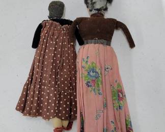 	Handmade Cloth Dolls with Fabric Clothing