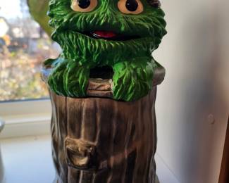 Oscar The Grouch cookie jar