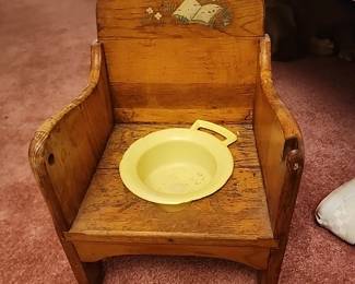 Antique potty chair