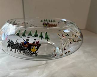 Donna Raines Walnut Hill Hand Painted Bowl