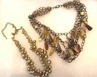 MS512Vintage looking Multi Strand And Beaded Necklaces