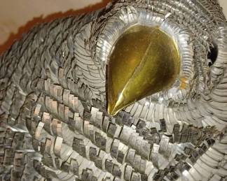 MS053VBustamante foil bird sculpture