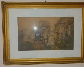 MS025Wedding carriage print 