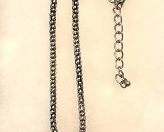 MS502Faux Turquoise Pendant Necklace 