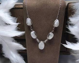 003 Rainbow Moonstone Necklace