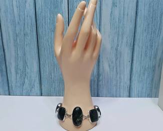 Bloodstone Toggle Bracelet