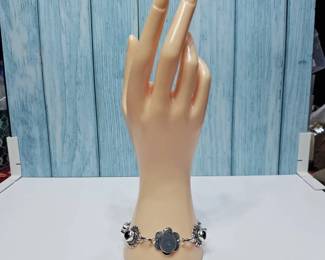 Black Tourmaline Toggle Bracelet