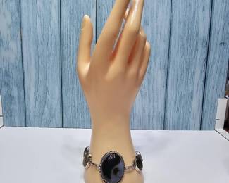 Banded Agate Toggle Bracelet