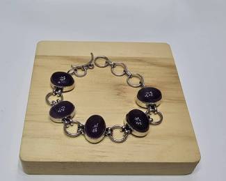 Amethyst Toggle Bracelet