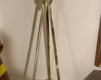 Large brass table top easel 