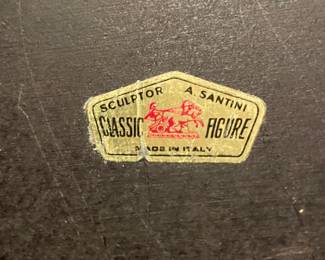 Roman soldier sculptor A. Santini Italy 