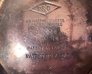 P&D International Silver co silver soldered 05036 patented