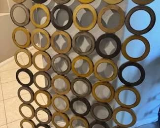 DG186Geometric circles metal wall art