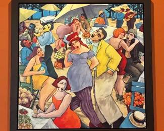 DG056VCustom Framed Artwork By Rebecca Molayem