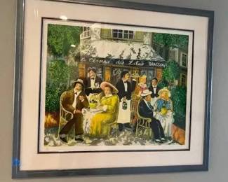 DG177Guy Buffet limited print signed La Closerie de Lilas