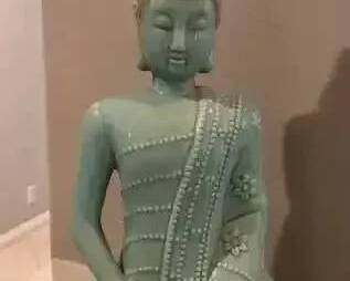 DG016Celadon buddha matte glaze clay