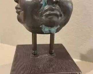 DG004Unique 3 faced Metal Buddha decor