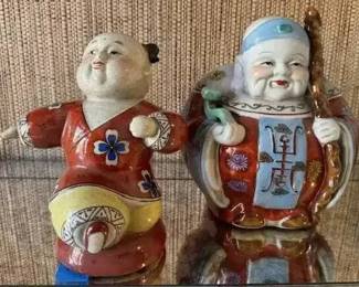 DG1042 piece Asian figural pottery lot