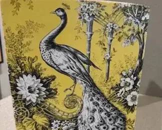 DG152Asian inspired square urn with lid by Fringe