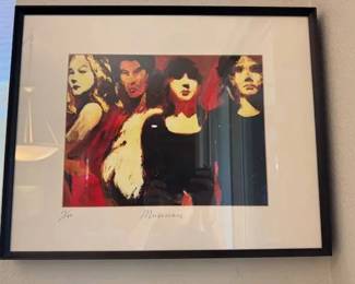 DG163Limited edition framed print entitled Musicians