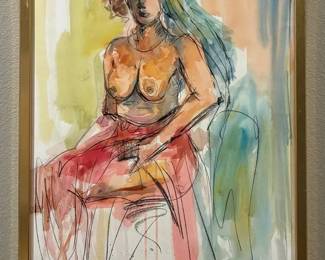 DG065Custom Framed Artwork By Rebecca Molayem