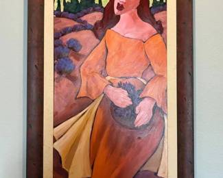 DG053VCustom Framed Artwork By Rebecca Molayem