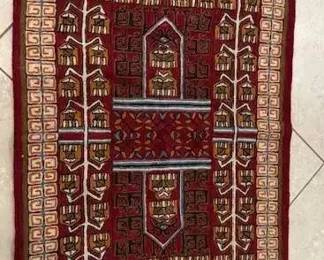 DG158Eastern woven or knitted prayer rug