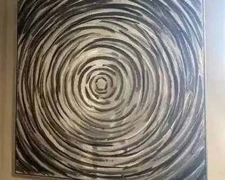 DG184Metallic wall art circular design