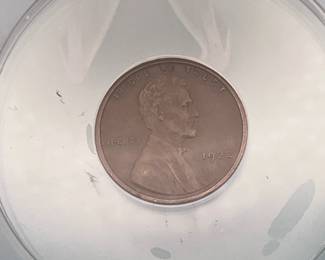 1922-D Lincoln Wheat Penny, graded EF 45 by ANACS.