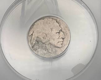 1915-D Buffalo Nickel, graded Fair 2 Details by ANACS. Acid treated.