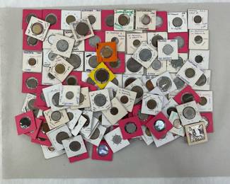 Grab Bag of Foreign Coins, See photos