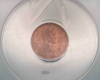 1922-D Lincoln Wheat Penny, graded EF 45 Details by ANACS. Damaged. Cleaned. Scratched.