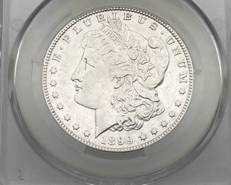 1899-S Morgan Dollar, graded XF Details by CAC. Cleaned.