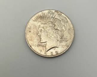 1922 US Peace Silver Dollar. Philadelphia Mint.