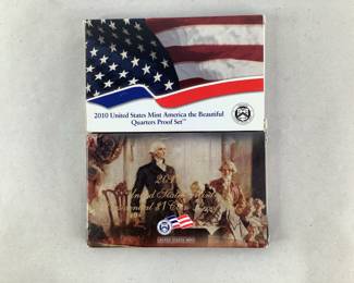 2010 US Mint Presidential $1 Coin Proof Set, and 2010 US Mint America the Beautiful Quarters Proof Set