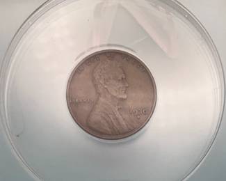 1930-D Lincoln Wheat Penny, graded VF 35 by ANACS.
