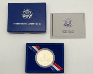 1986 Uncirculated Liberty Silver Dollar