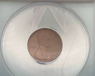 1919-S Lincoln Wheat Penny, graded EF 40 Details by ANACS. Cleaned.